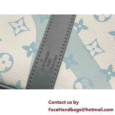 Louis Vuitton Monogram Aquagarden canvas Keepall Bandouliere 50 Bag M22570 Crystal Blue 2023