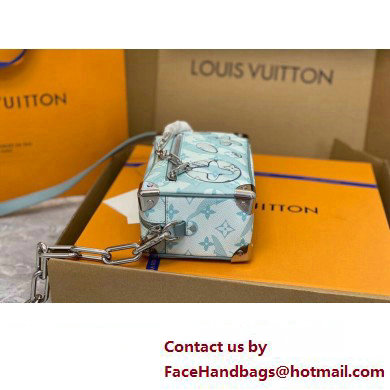 Louis Vuitton Monogram Aquagarden canvas Mini Soft Trunk Bag M22588 Crystal Blue 2023