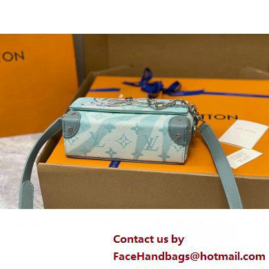 Louis Vuitton Monogram Aquagarden canvas Steamer Wearable Wallet Bag M22637 Crystal Blue 2023