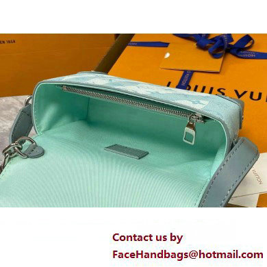 Louis Vuitton Monogram Aquagarden canvas Steamer Wearable Wallet Bag M22637 Crystal Blue 2023