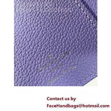 Louis Vuitton Monogram Empreinte Clea wallet Iris Purple 2023