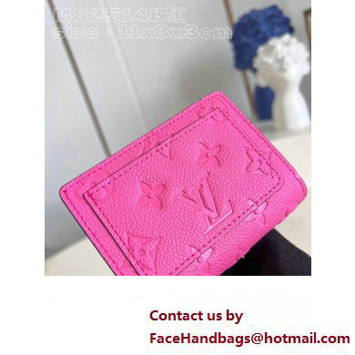 Louis Vuitton Monogram Empreinte Clea wallet M82514 Lollipop Pink 2023