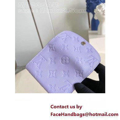 Louis Vuitton Monogram Empreinte Rosalie Coin Purse M82394 Iris Purple 2023