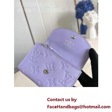 Louis Vuitton Monogram Empreinte Rosalie Coin Purse M82394 Iris Purple 2023