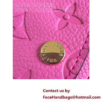 Louis Vuitton Monogram Empreinte Rosalie Coin Purse M82485 Lollipop Pink 2023