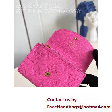 Louis Vuitton Monogram Empreinte Rosalie Coin Purse M82485 Lollipop Pink 2023