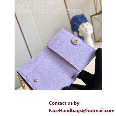 Louis Vuitton Monogram canvas Lisa Wallet M82415 Iris Purple 2023