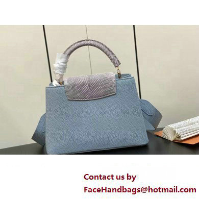 Louis Vuitton Taurillon leather Capucines BB Bag M21166 Olympe Blue 2023