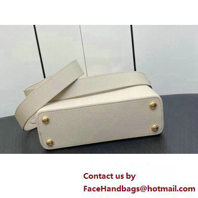 Louis Vuitton Taurillon leather Capucines BB Bag N82904 Beige 2023