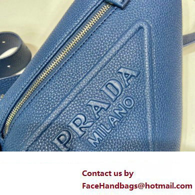 Prada Cross leather bag 2VZ098 Blue 2023