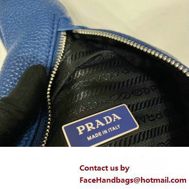 Prada Cross leather bag 2VZ098 Blue 2023