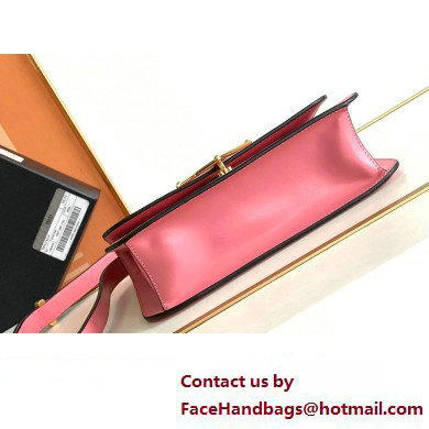 Prada Embleme leather bag 1BD340 PINK 2023