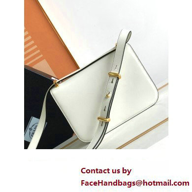 Prada Embleme leather bag 1BD340 WHITE 2023