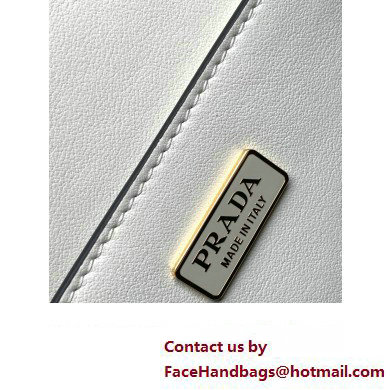 Prada Embleme leather bag 1BD340 WHITE 2023