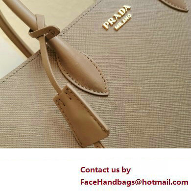 Prada Large Saffiano Leather Handbag 1ba153 Beige 2023