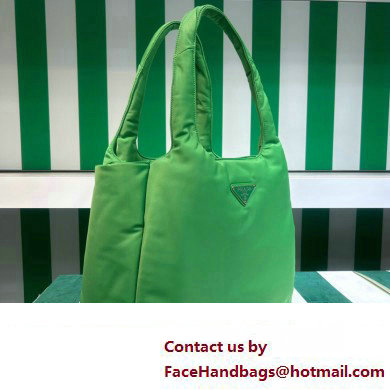 Prada Large padded Re-Nylon tote bag 1BG449 Green 2023