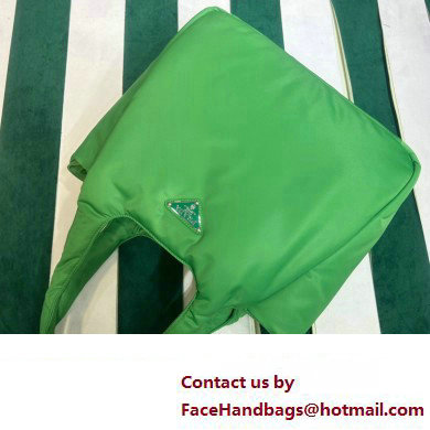 Prada Large padded Re-Nylon tote bag 1BG449 Green 2023