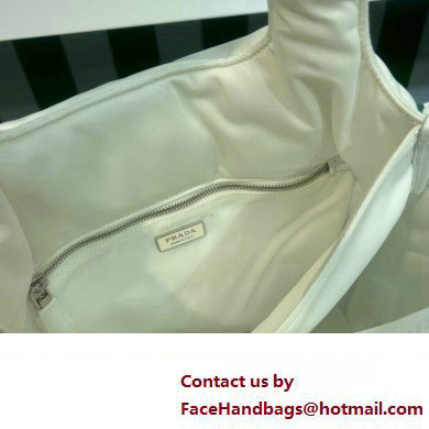 Prada Large padded Re-Nylon tote bag 1BG449 White 2023