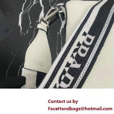 Prada Leather shoulder bag 1BH050 White 2023