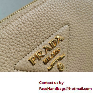 Prada Leather shoulder bag 1BH194 Beige 2023