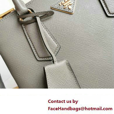 Prada Medium Galleria Saffiano leather bag 1ba232 Gray 2023