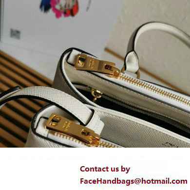 Prada Medium Galleria Saffiano leather bag 1ba232 White 2023