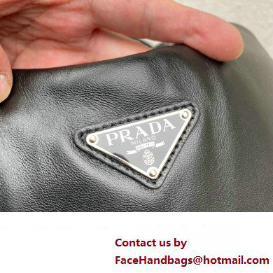 Prada Medium padded Soft nappa leather bag 1BG413 Black 2023