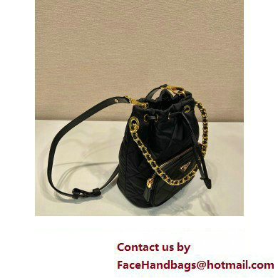 Prada Re-Edition 1995 Chaine Re-Nylon shoulder bag 1BH038 Black 2023