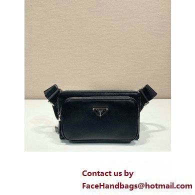 Prada Saffiano leather belt bag 2VH156 black 2023