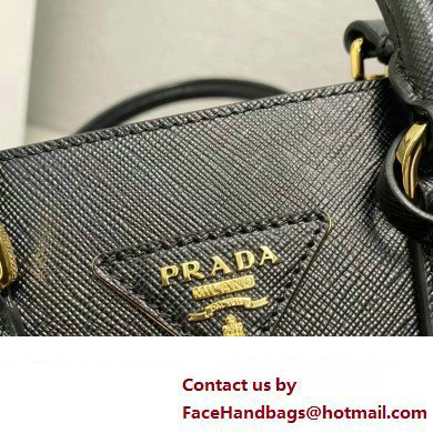 Prada Saffiano leather handbag 1BA358 Black 2023