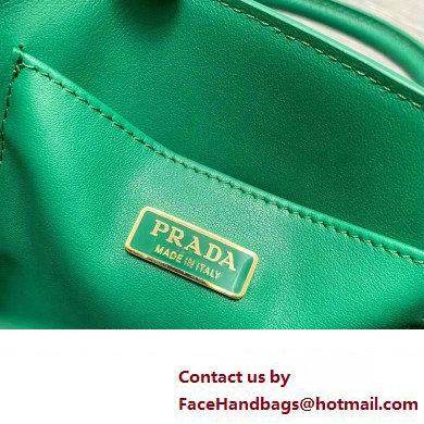 Prada Saffiano leather handbag 1BA358 Green 2023