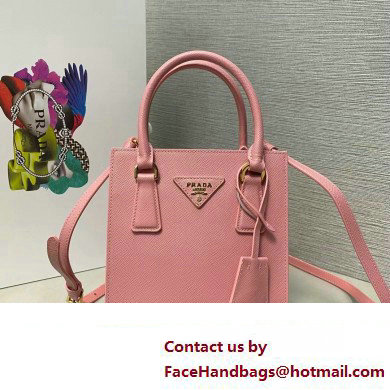 Prada Saffiano leather handbag 1BA358 Pink 2023