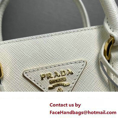 Prada Saffiano leather handbag 1BA358 White 2023