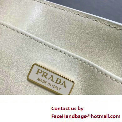 Prada Saffiano leather handbag 1BA358 White 2023