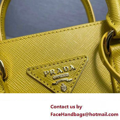 Prada Saffiano leather handbag 1BA358 Yellow 2023