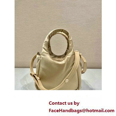 Prada Small padded Re-Nylon tote bag 1BA359 Beige 2023