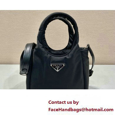 Prada Small padded Re-Nylon tote bag 1BA359 Black 2023