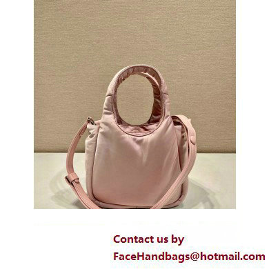 Prada Small padded Re-Nylon tote bag 1BA359 Pink 2023