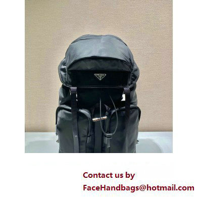 Prada tobacco re-nylon and Saffiano Leather backpack 2VZ019 BLACK 2020