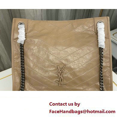 Saint Laurent Niki Shopping Bag in Vintage Leather 577999 Beige