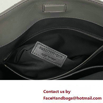 Saint Laurent Niki Shopping Bag in Vintage Leather 577999 Dark Gray