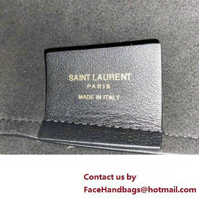 Saint Laurent Shopping e/w bag in supple leather 600281 Black