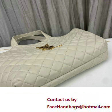 Saint Laurent icare maxi shopping bag in quilted lambskin 698651 Creamy