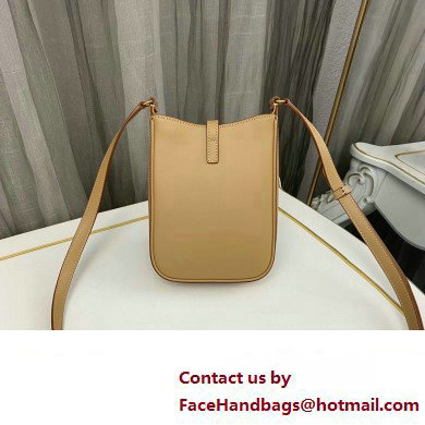 Saint Laurent le 5 A 7 mini vertical Bag in vegetable-tanned leather 735214 Beige