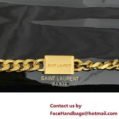 Saint Laurent small kate Bag in smooth and shiny leather 742580 Black/Creamy