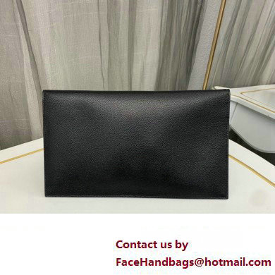 Saint Laurent uptown pouch in Grained leather 565739 Black