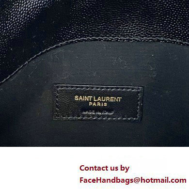 Saint Laurent uptown pouch in Grained leather 565739 Black