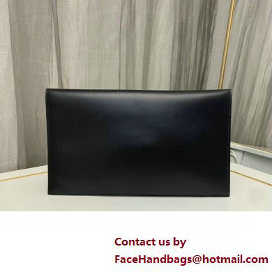 Saint Laurent uptown pouch in Smooth leather 565739 Black