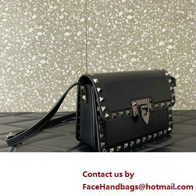 Valentino Rockstud23 Small Shoulder Bag In Smooth Calfskin 0242 Black 2023