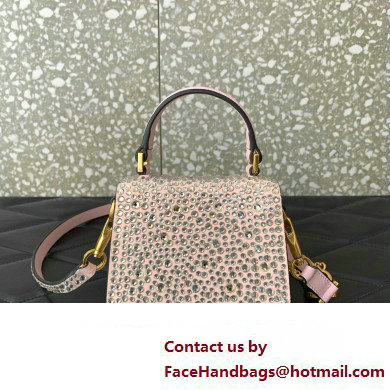 Valentino VSLING micro handbag Light Pink WITH SPARKLING EMBROIDERY 2023